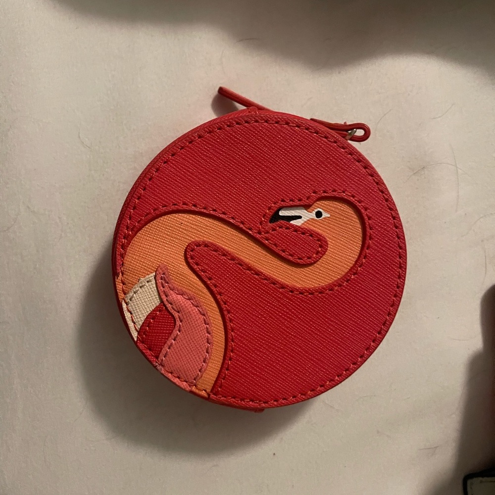 Kate Spade Flamingo coin purse